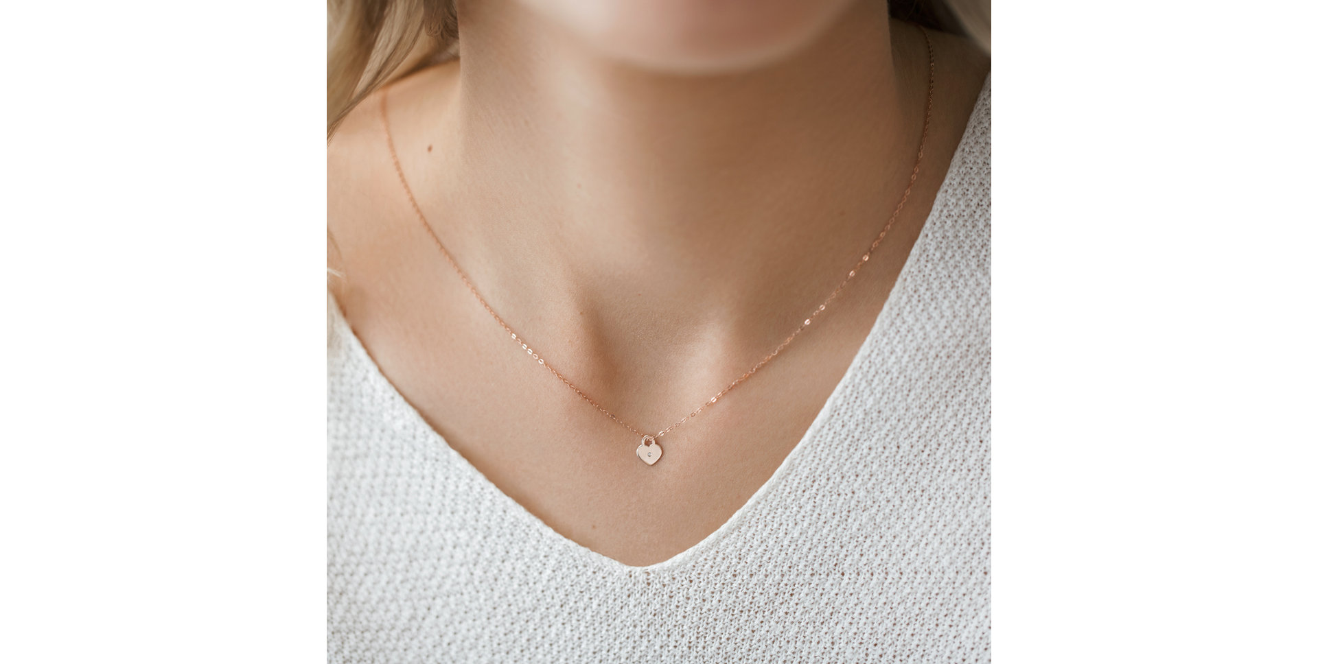 Náhrdelník s diamantem Little Love Lock