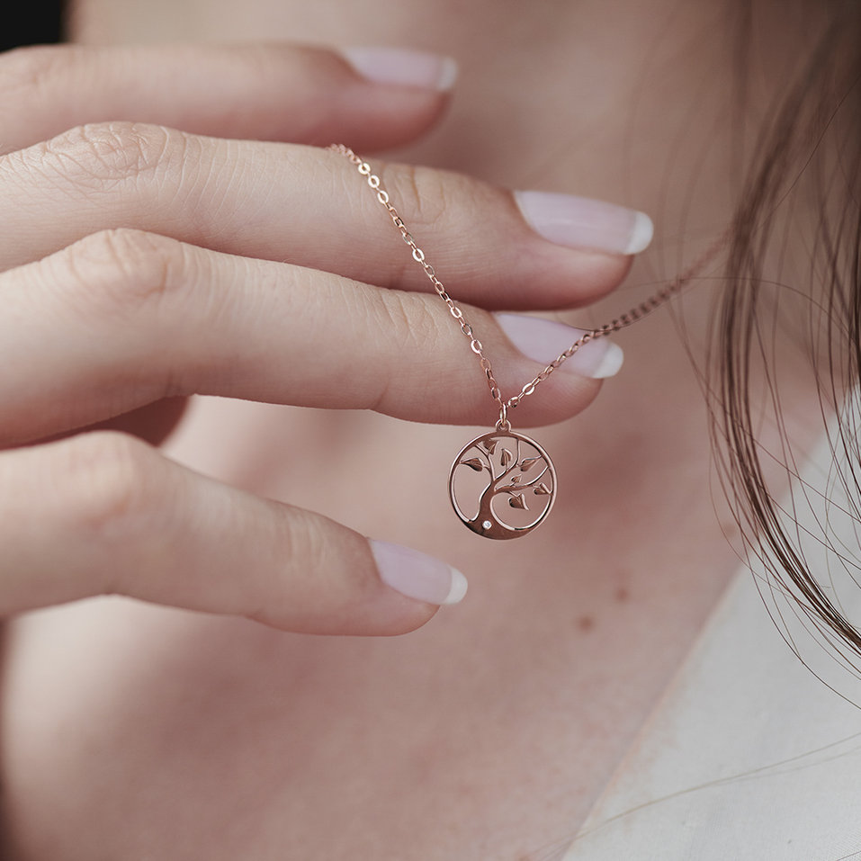 Náhrdelník s diamantem Tree of Life