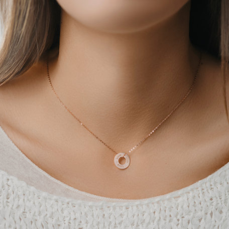 Náhrdelník s diamantem Love Circle
