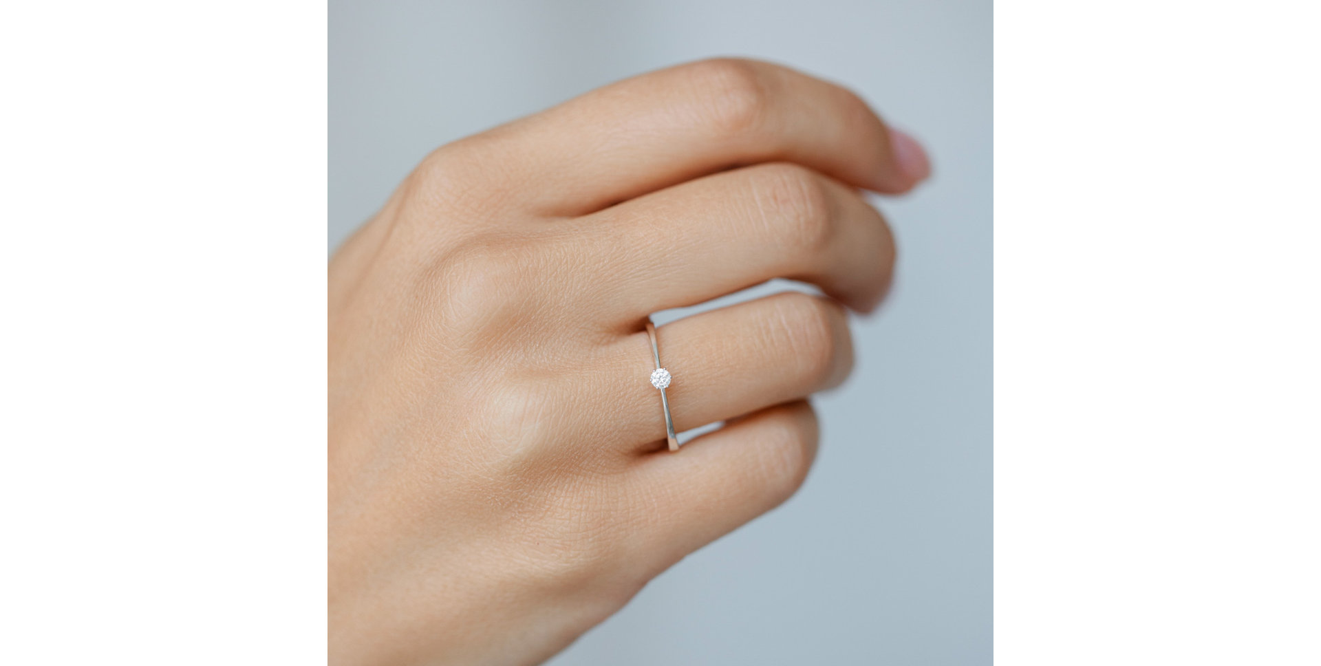 Prsten s diamantem Made with Love