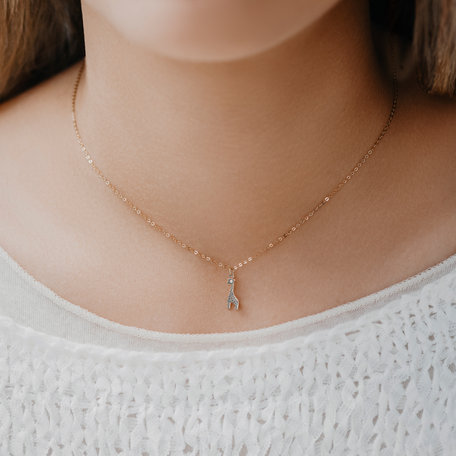 Náhrdelník s diamantem Little Giraffe