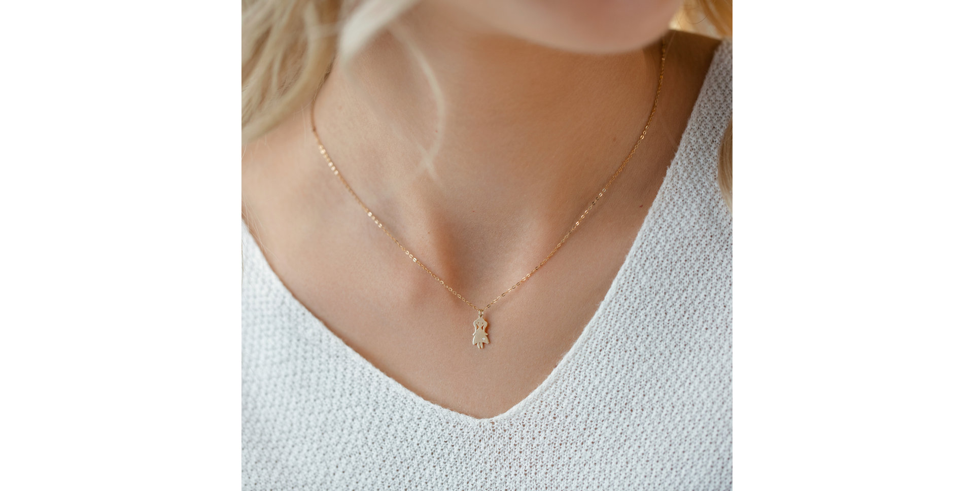 Náhrdelník s diamantem Little Girl