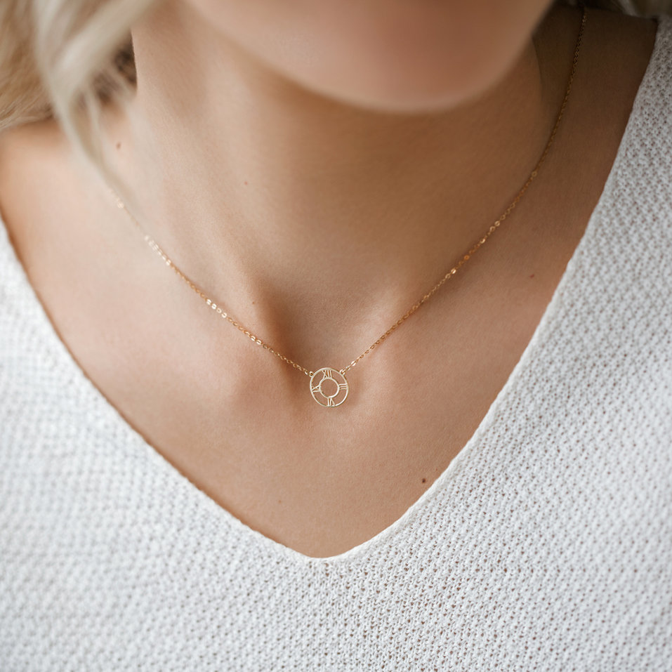 Náhrdelník s diamantem Time