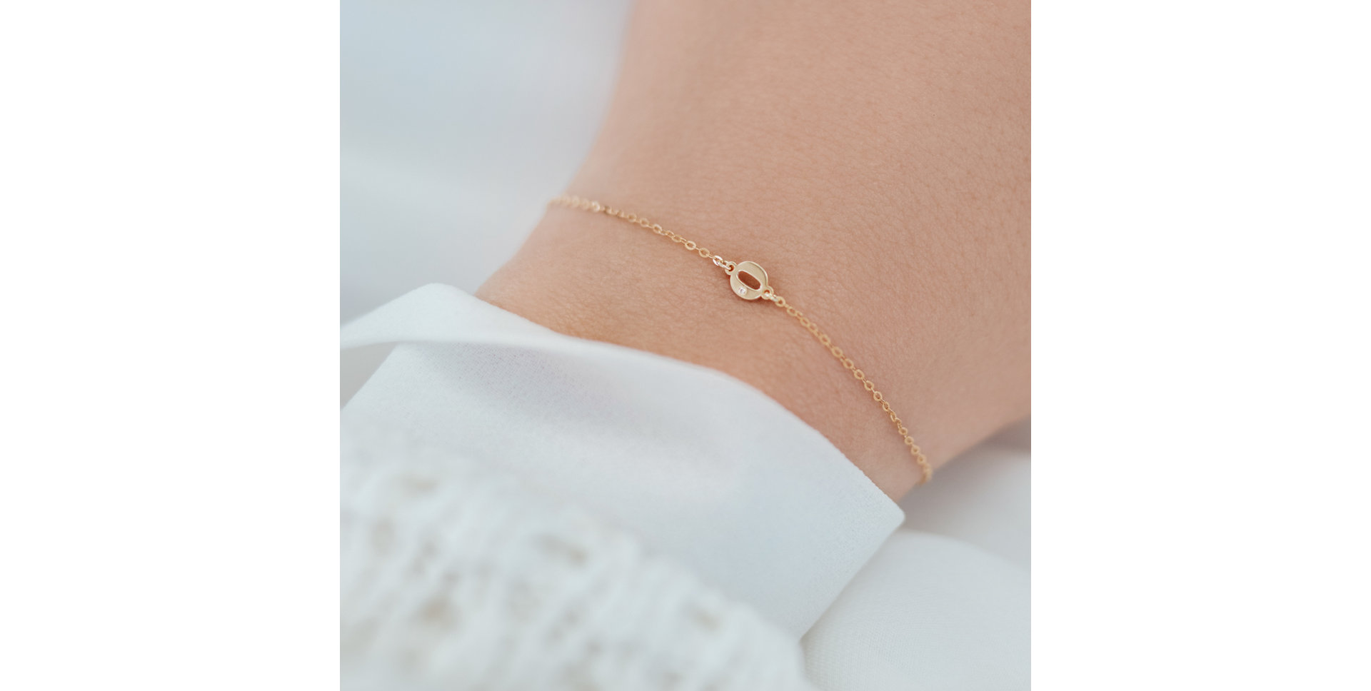 Náramek s diamantem Lucky Zero