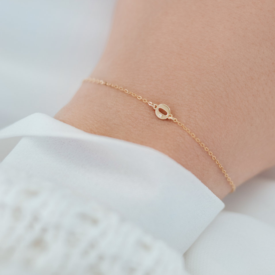 Náramek s diamantem Lucky Zero