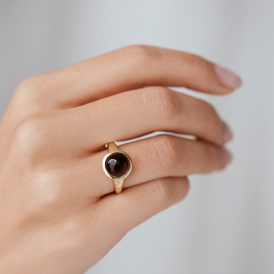 Prsten s chalcedonem blue Bonbon