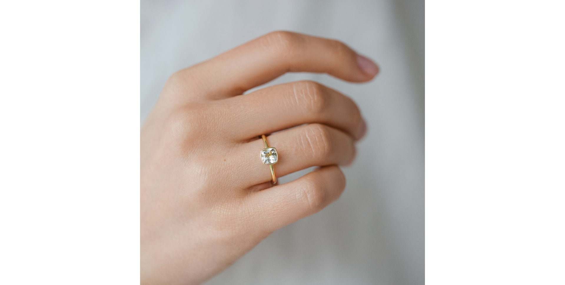 Prsten s růžovým topazem Bonbon