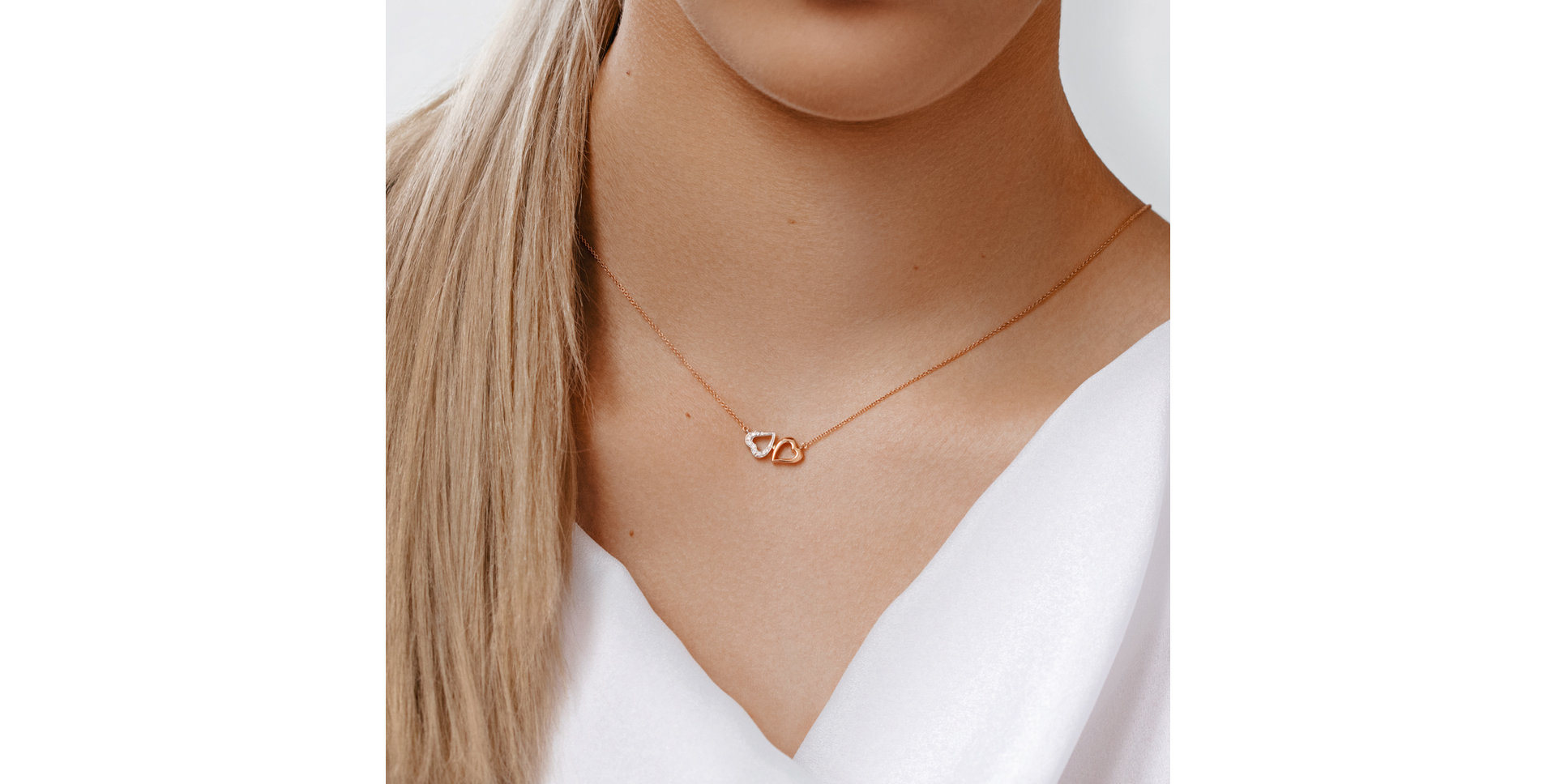 Náhrdelník s diamanty Lovely Heart