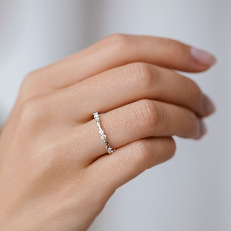 Prsten s diamanty Triple Galaxy