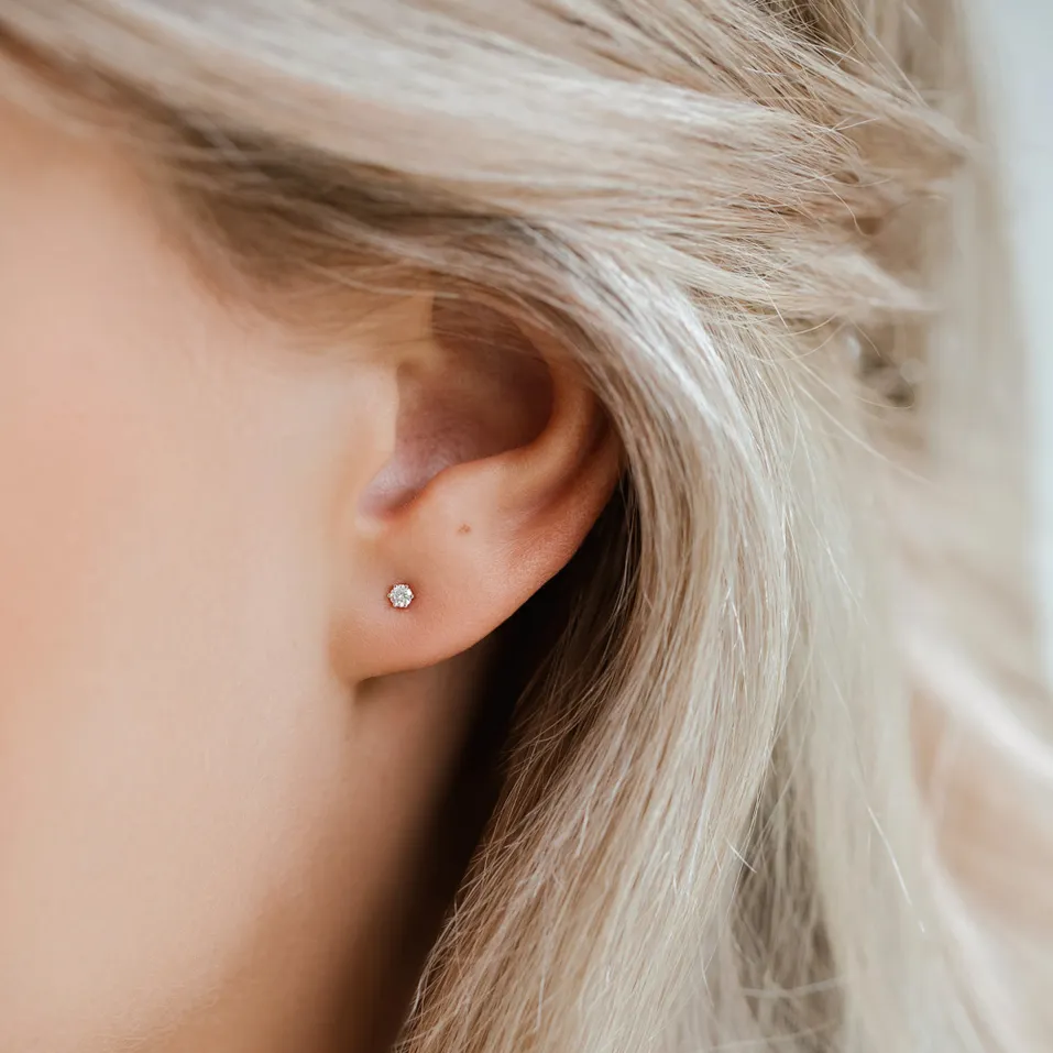 Náušnice s diamantem Essential Sparks