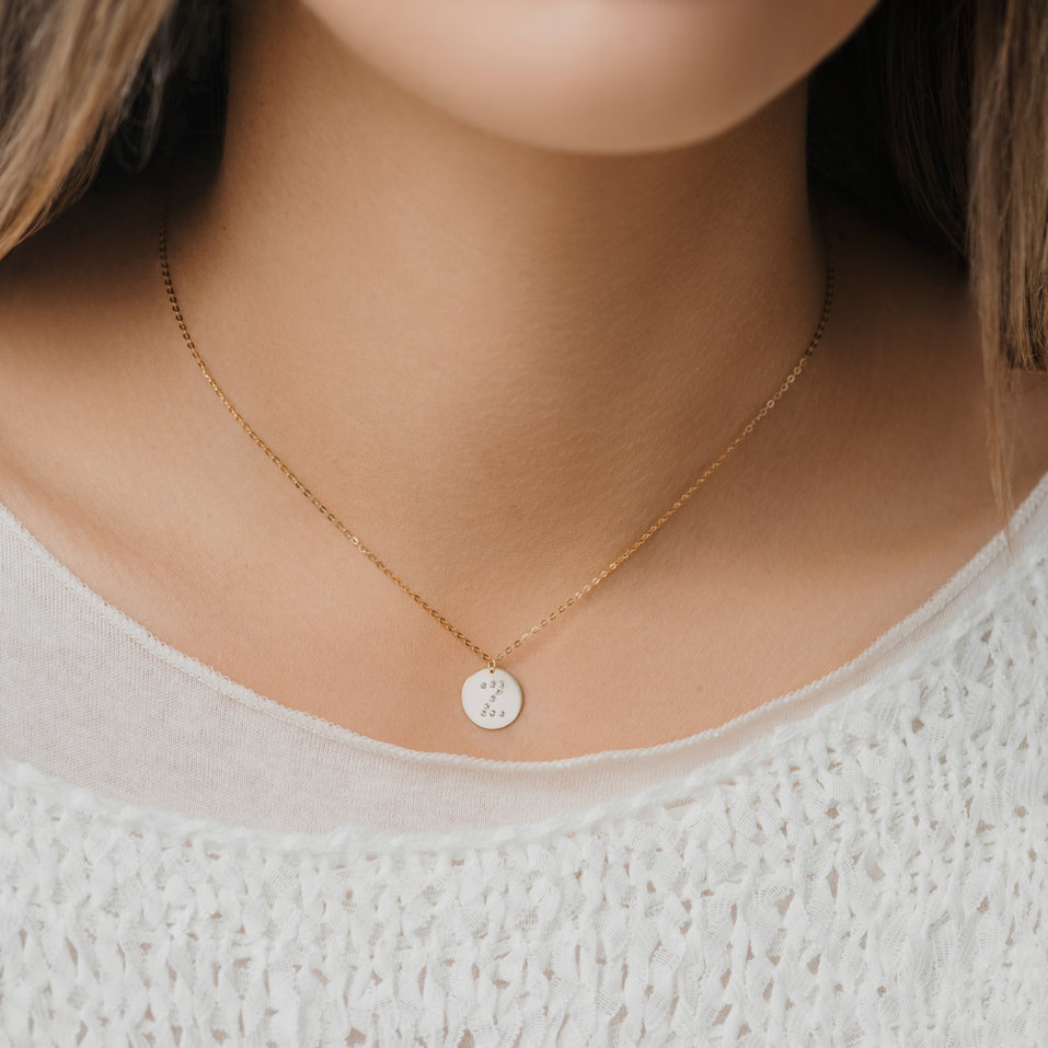 Náhrdelník s diamanty Diamond Coins T