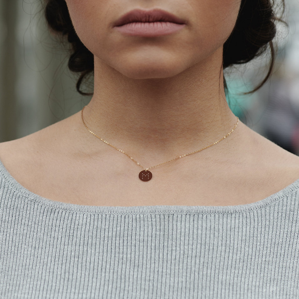 Náhrdelník s diamanty Diamond Coins U