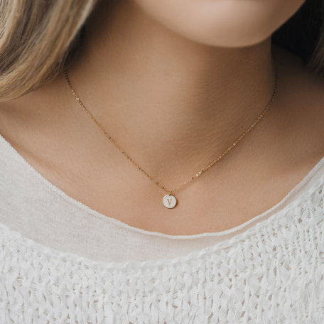 Náhrdelník s diamantem Little Circle Z