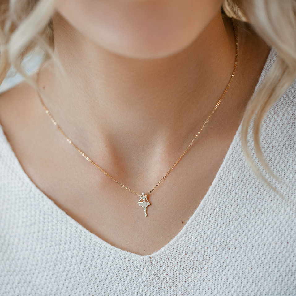 Náhrdelník s diamantem Ballet Girl