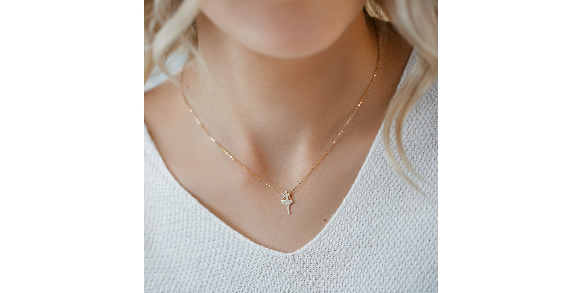 Náhrdelník s diamantem Ballet Girl