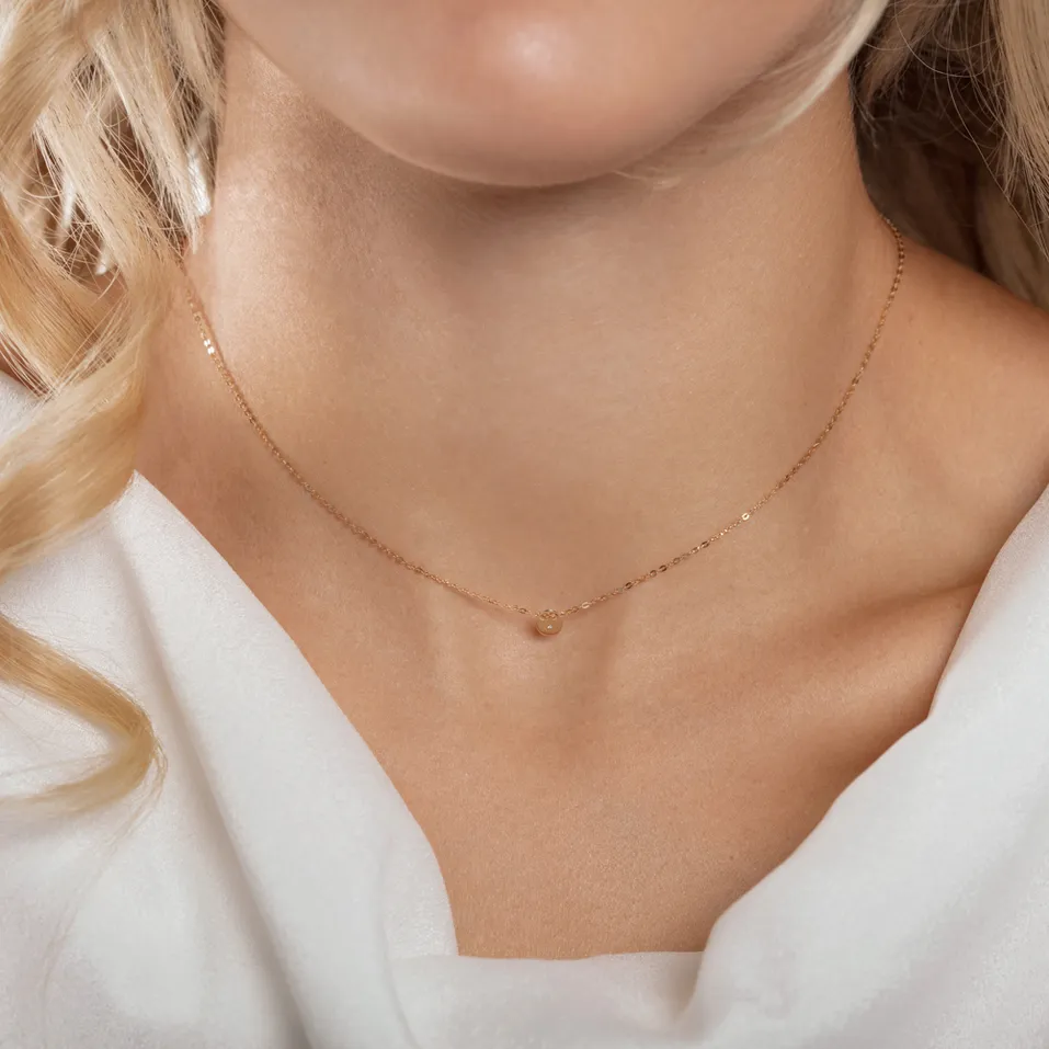 Náhrdelník s diamantem Minimalism