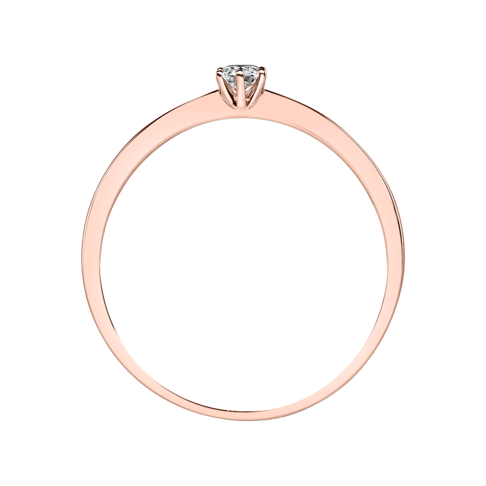 Prsten s diamantem Made with Love