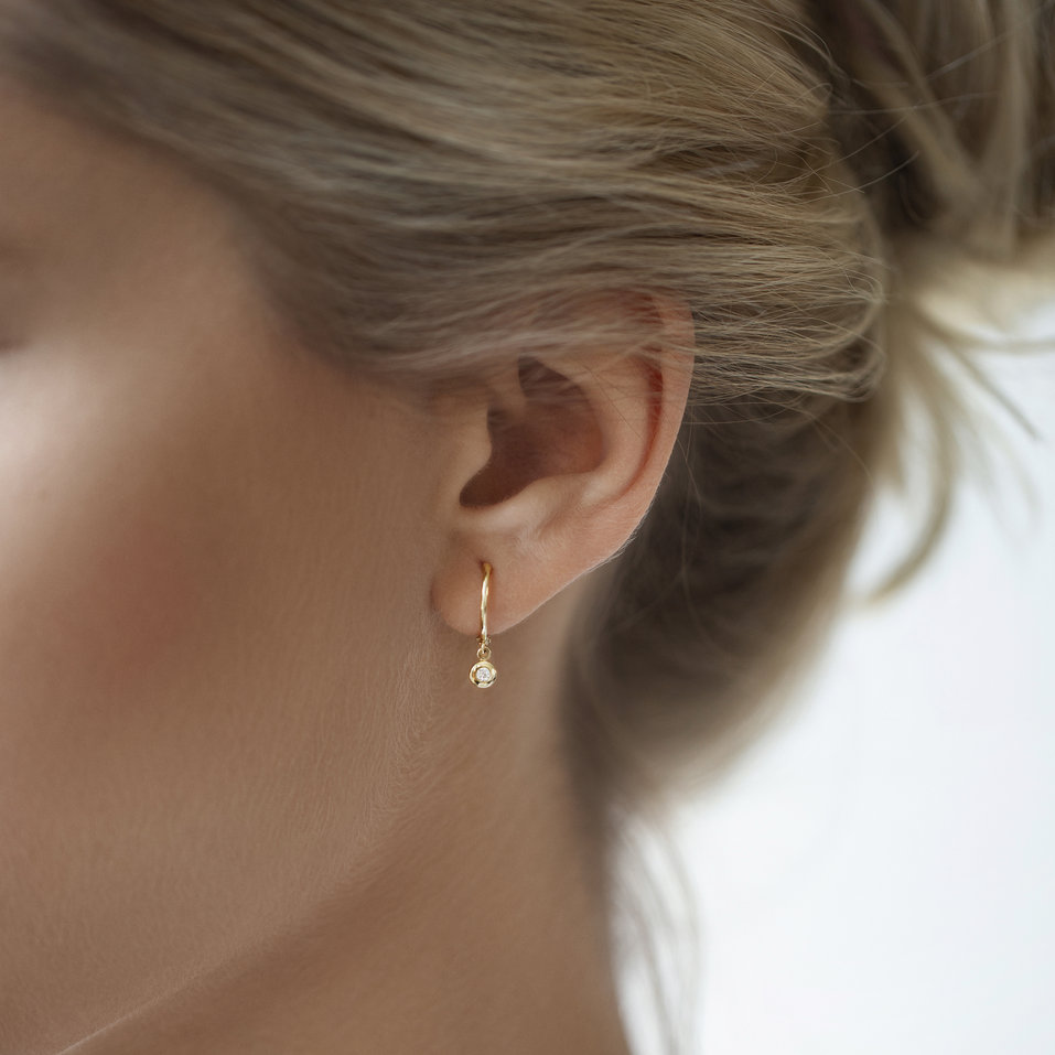 Náušnice s diamantem Amazing Heaven