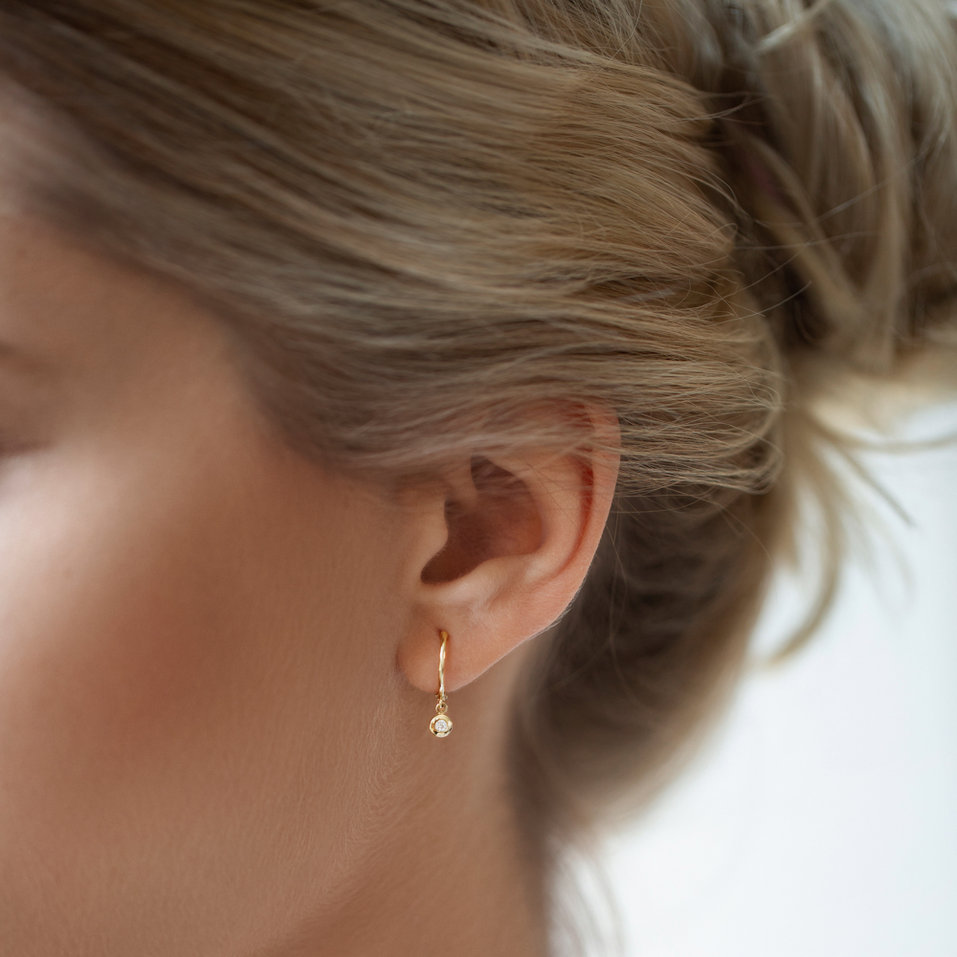 Náušnice s diamantem Amazing Heaven