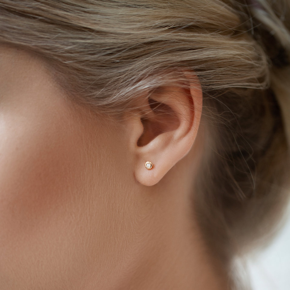 Náušnice s diamantem Amazing Heaven