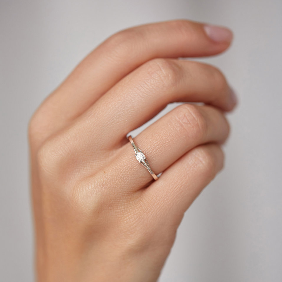 Prsten s diamantem Glossy Promise