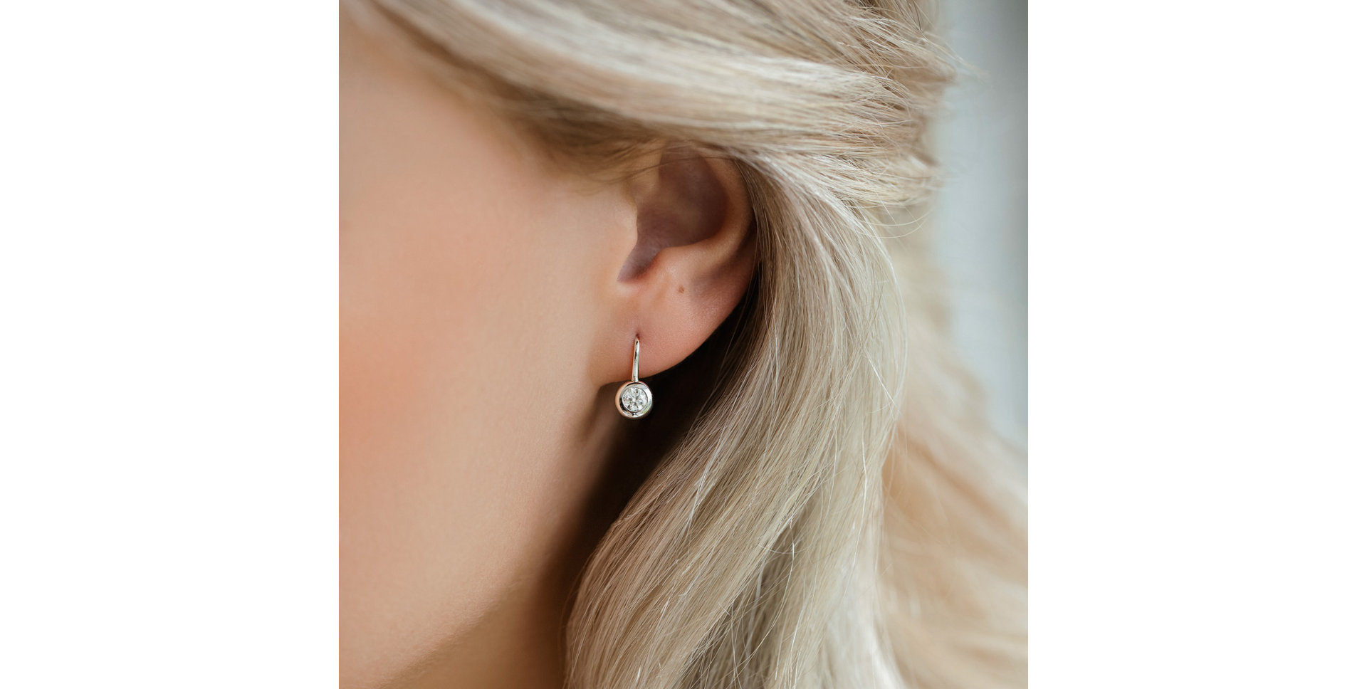 Náušnice s diamantem Sparkling Dots