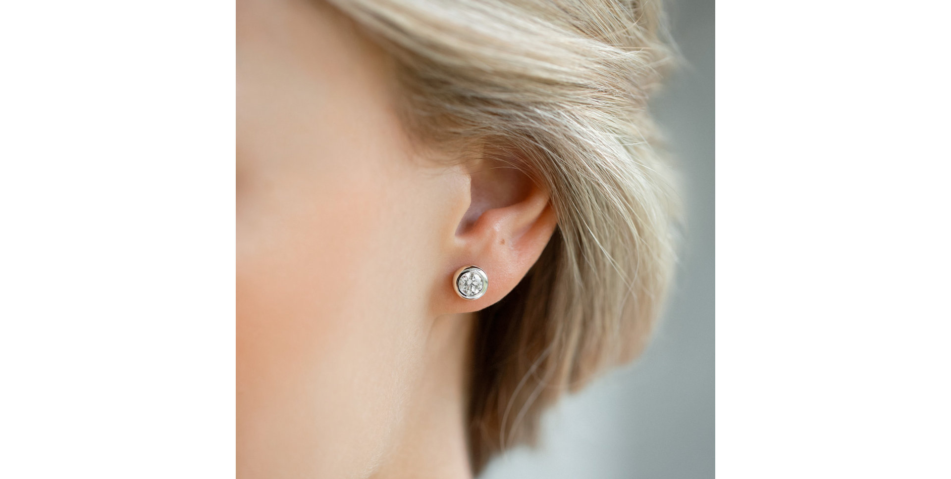 Náušnice s diamantem Sparkling Dots