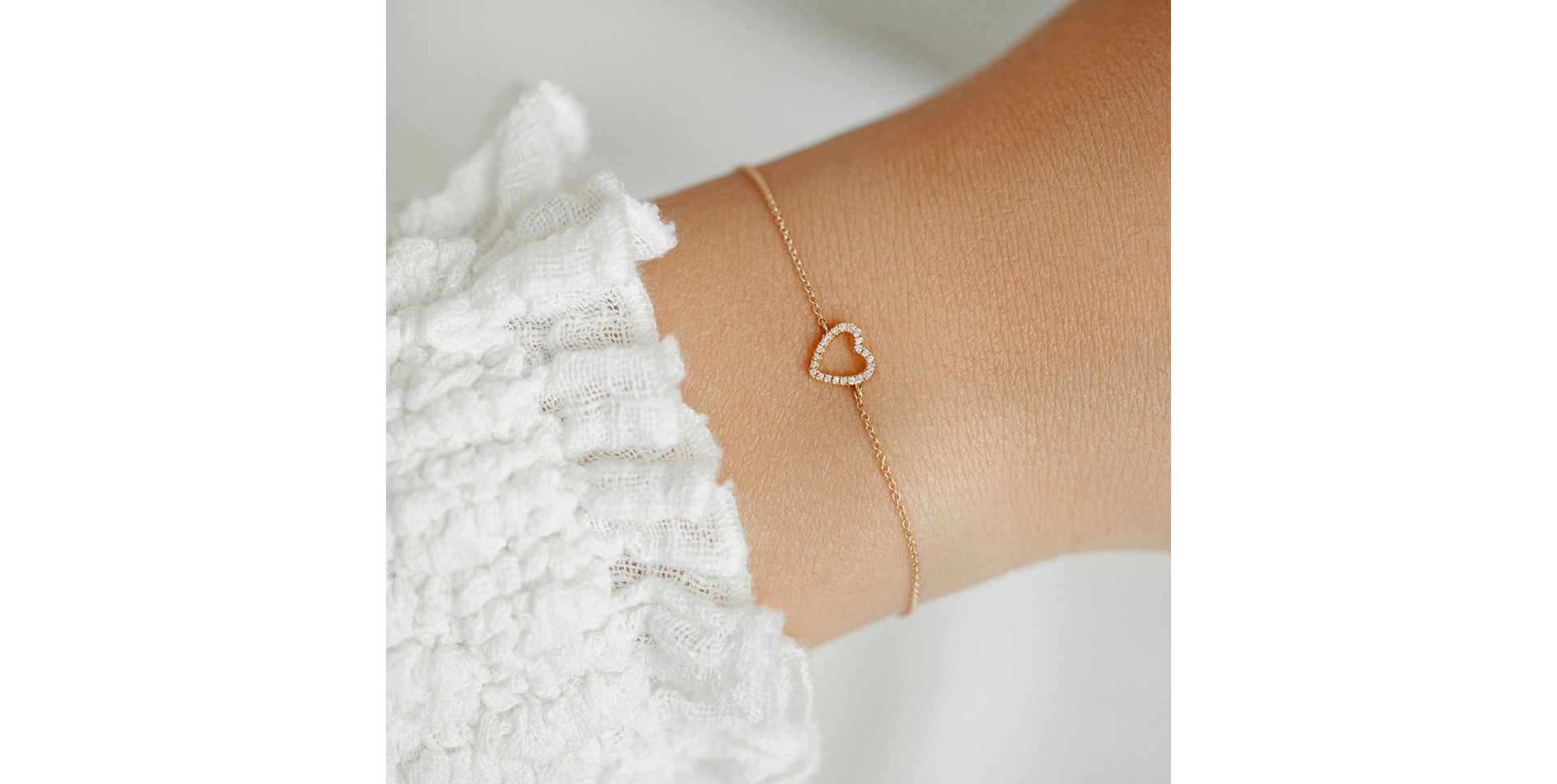 Náramek s diamanty Tender Heart