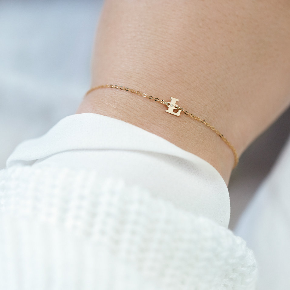 Náramek s diamantem Classic Big G