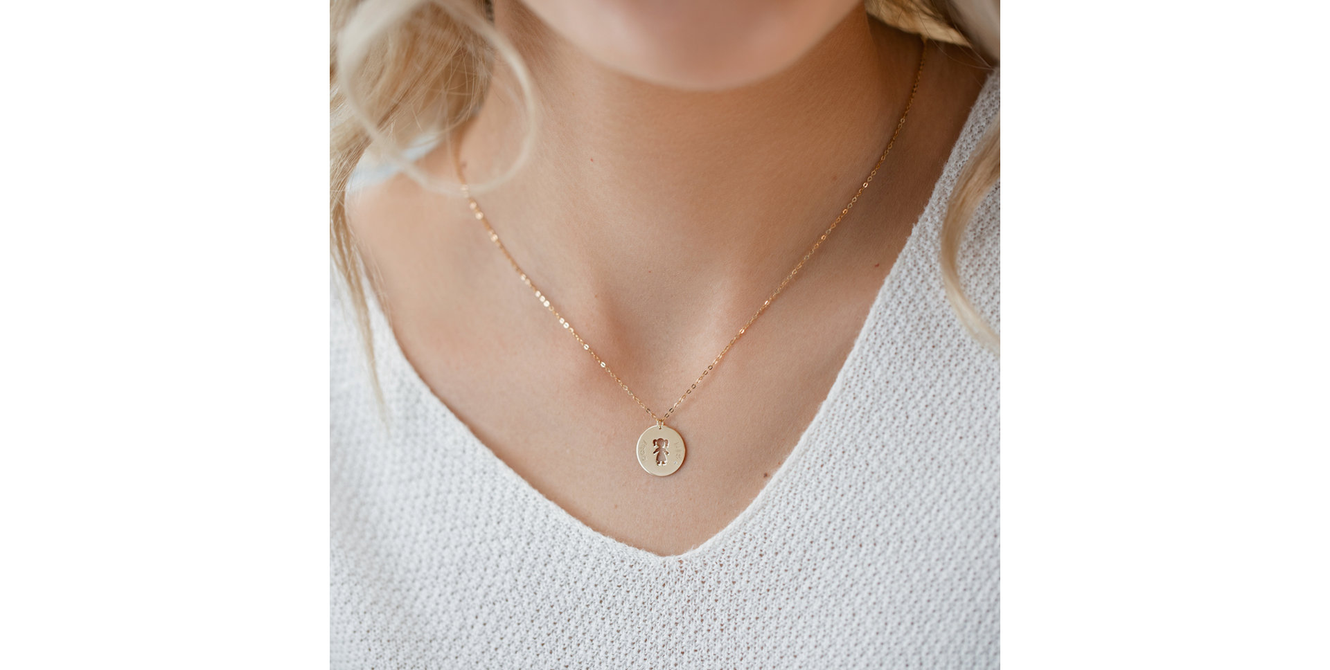 Náhrdelník s diamantem Baby Girl