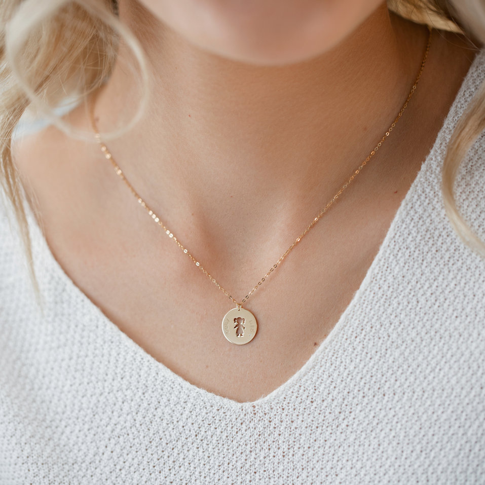 Náhrdelník s diamantem Baby Girl