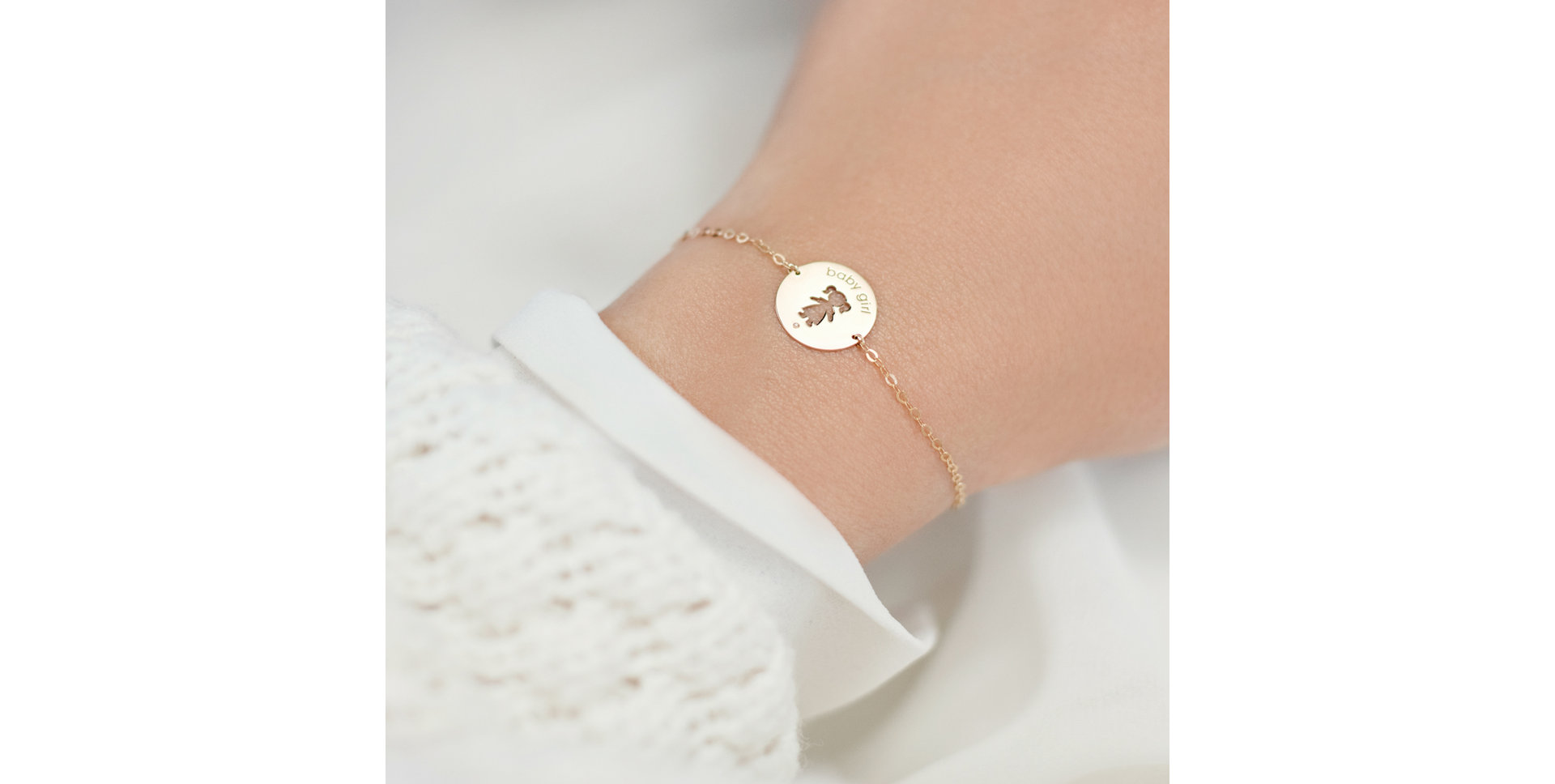 Náramek s diamantem Baby Girl