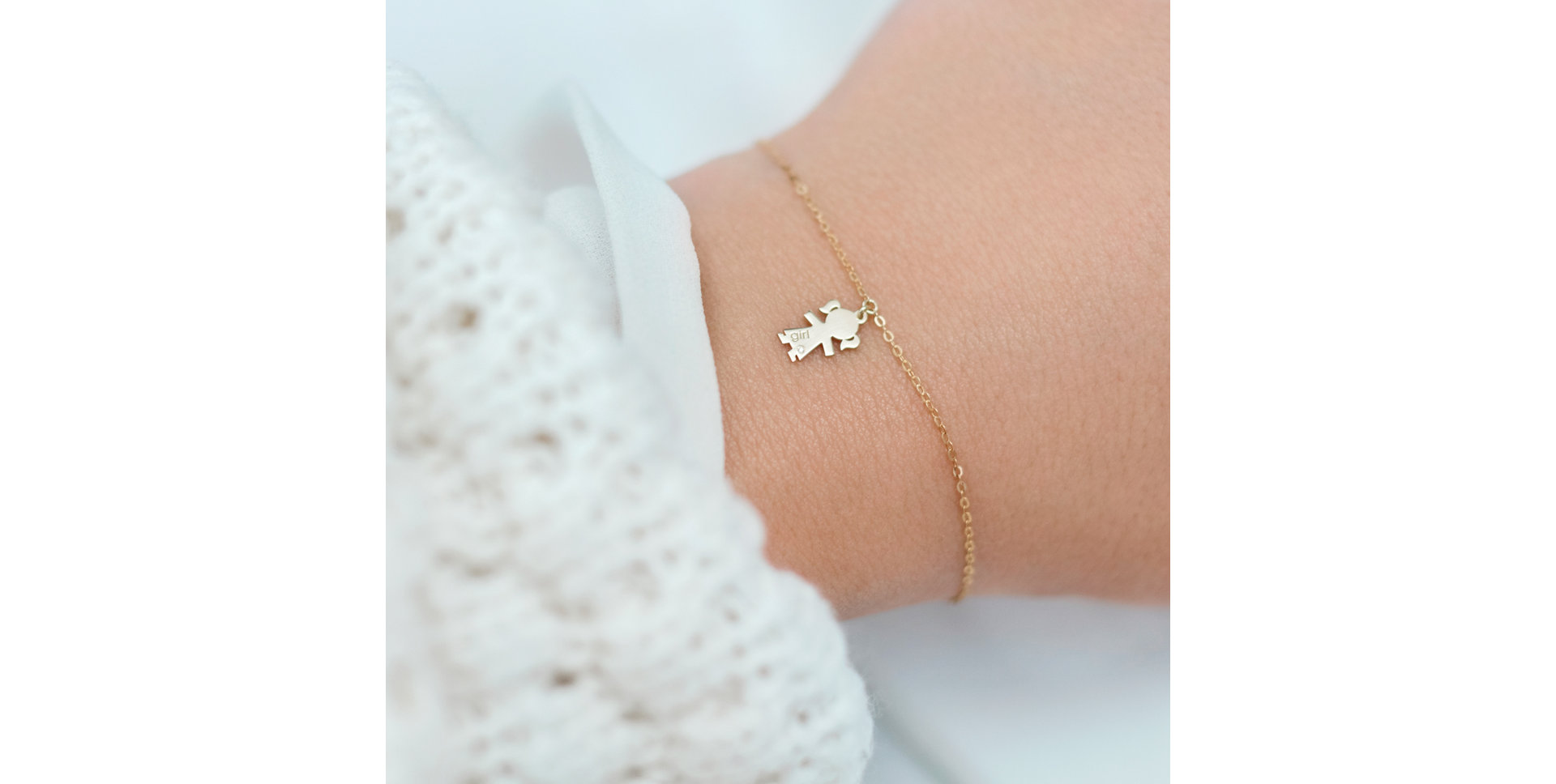 Náramek s diamantem Girl