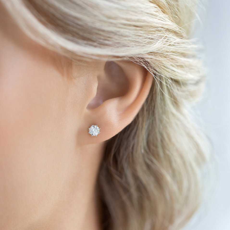 Náušnice s diamantem Essential Sparks