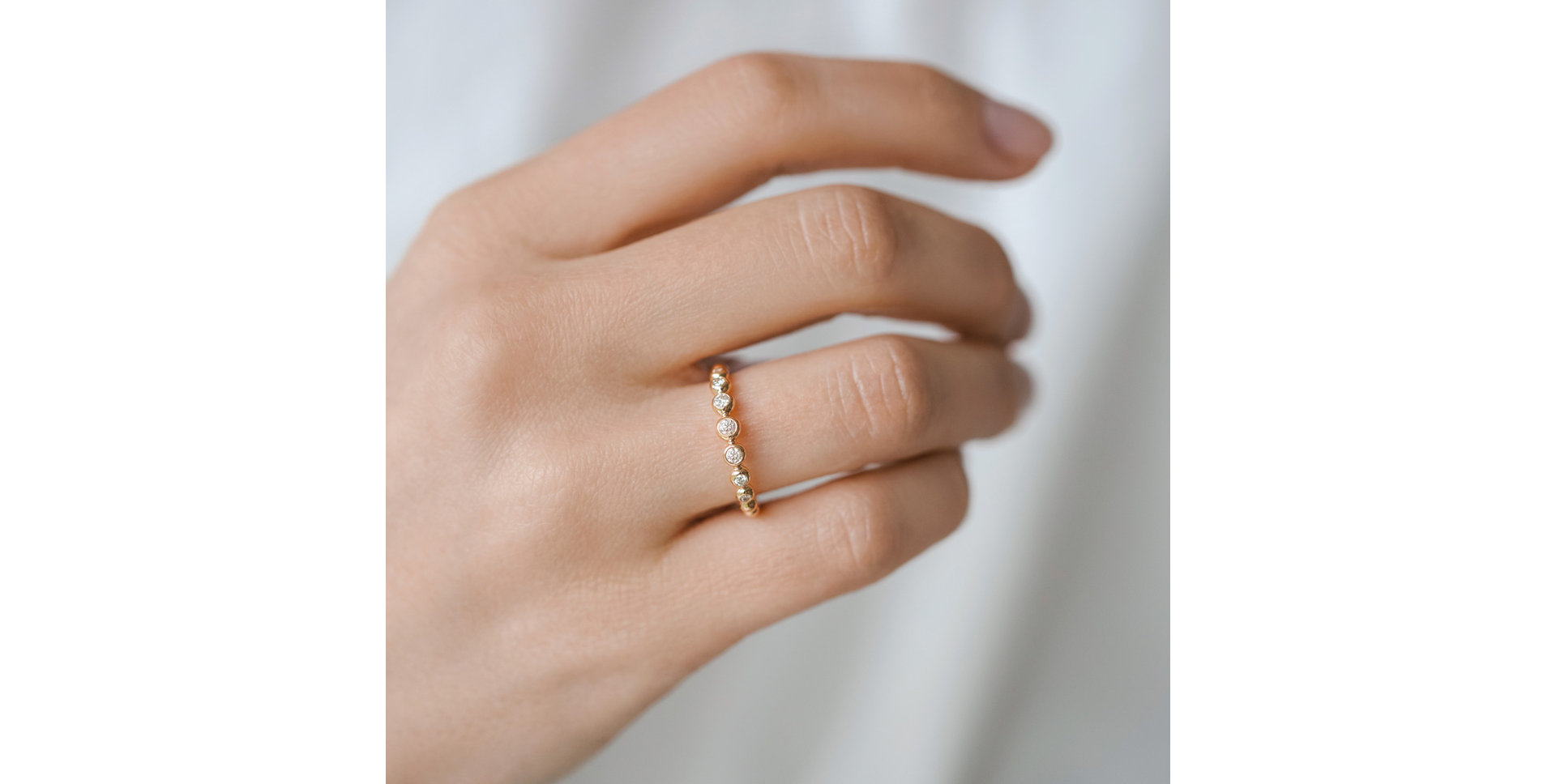 Prsten s diamanty Shiny Dots