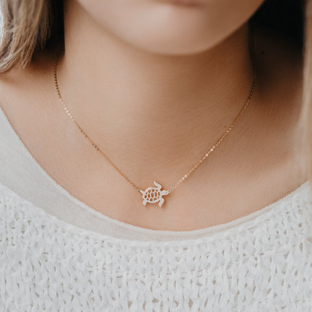 Náhrdelník s diamantem Turtle
