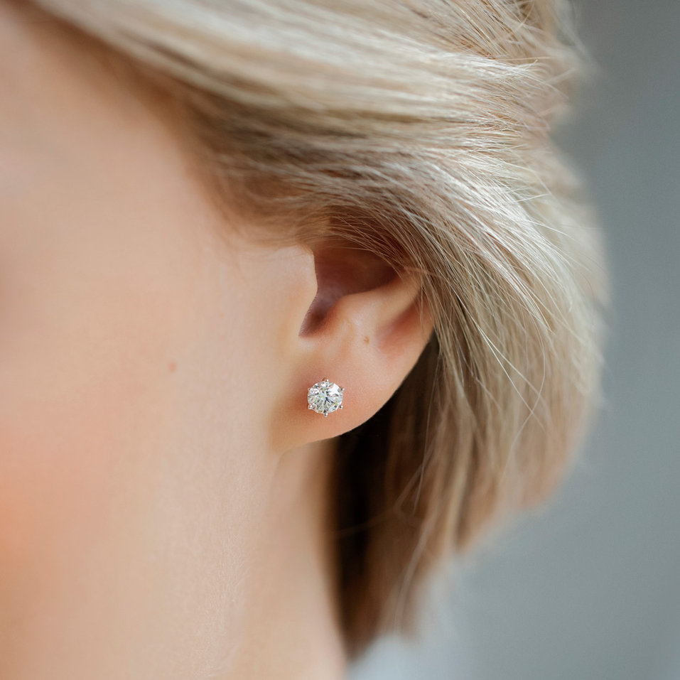 Náušnice s diamantem Essential Sparks