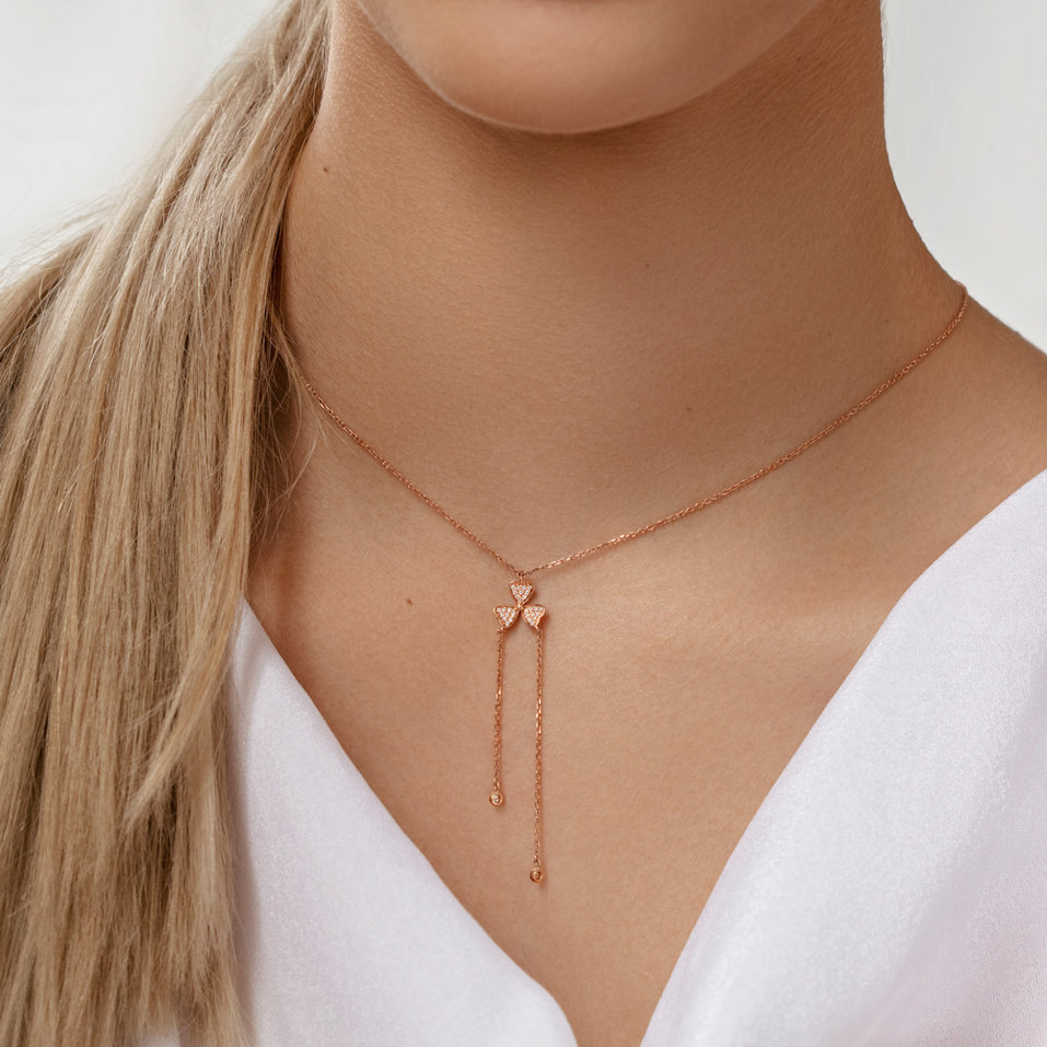 Náhrdelník s diamanty Flower Waterfall