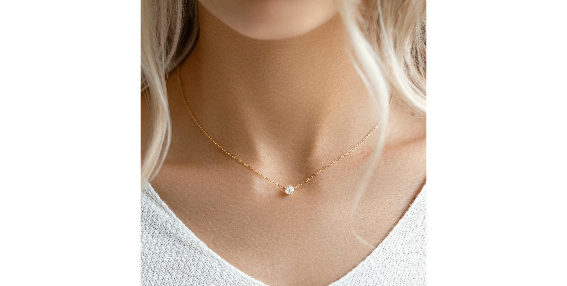 Náhrdelník s diamantem Essential Shine