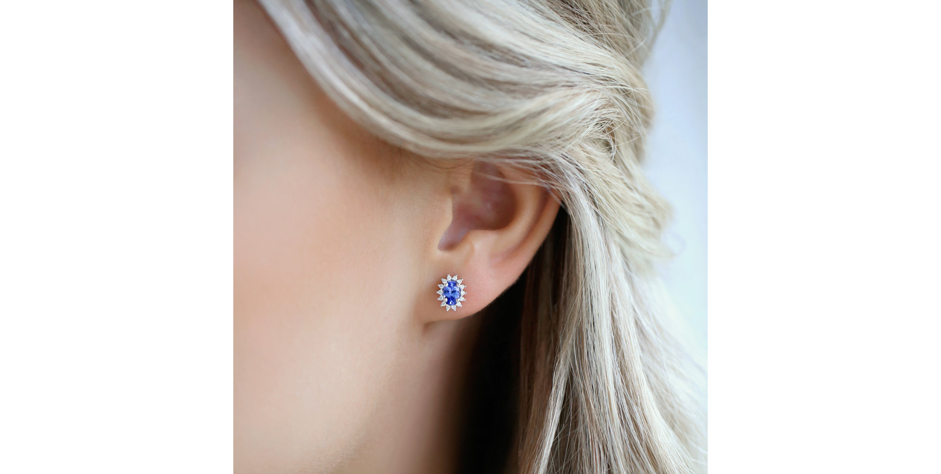 Náušnice s diamanty a smaragdem Princess