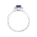 Prsten s diamanty a safírem Princess4