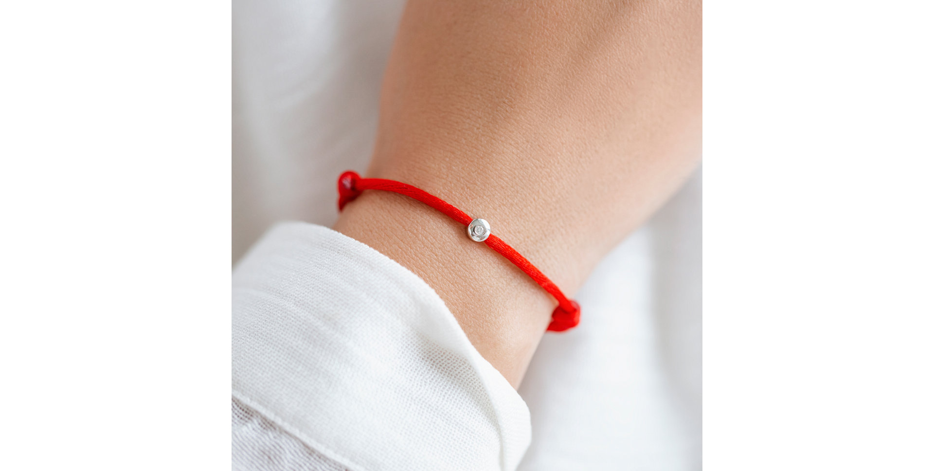 Diamantový náramek se šňůrkou Effect Dots