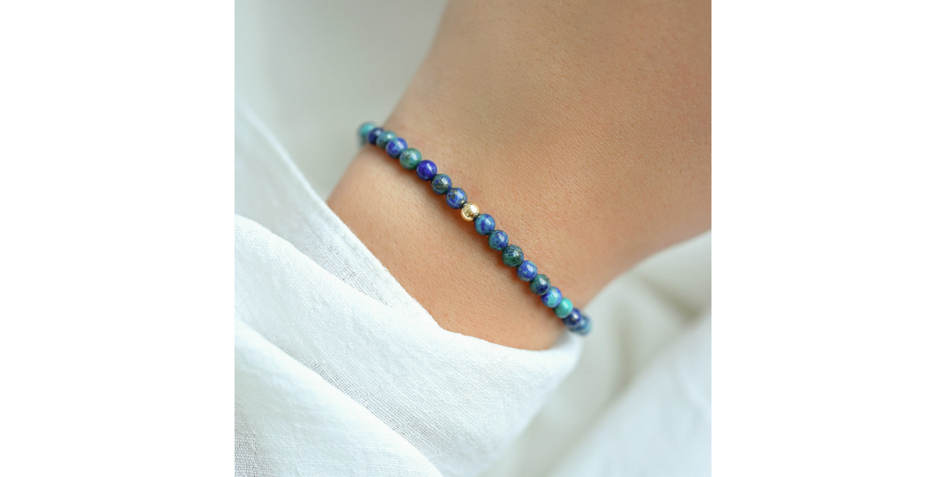 Náramek s azuritem Fancy Beauty