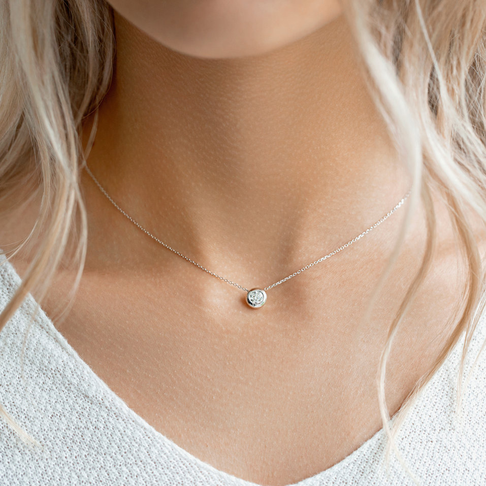 Náhrdelník s diamantem Sparkling Dots