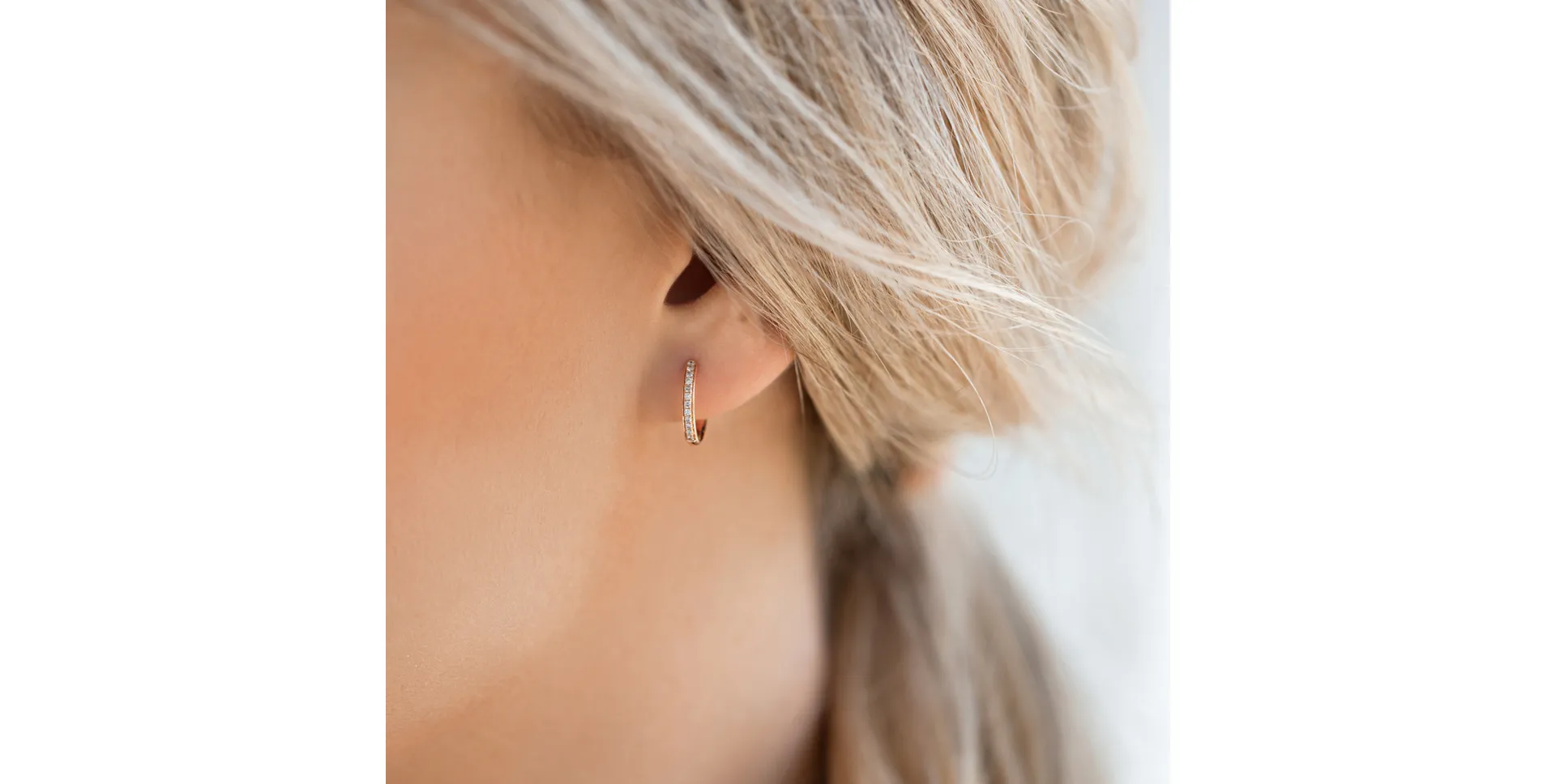 Náušnice s diamanty Shiny Moon