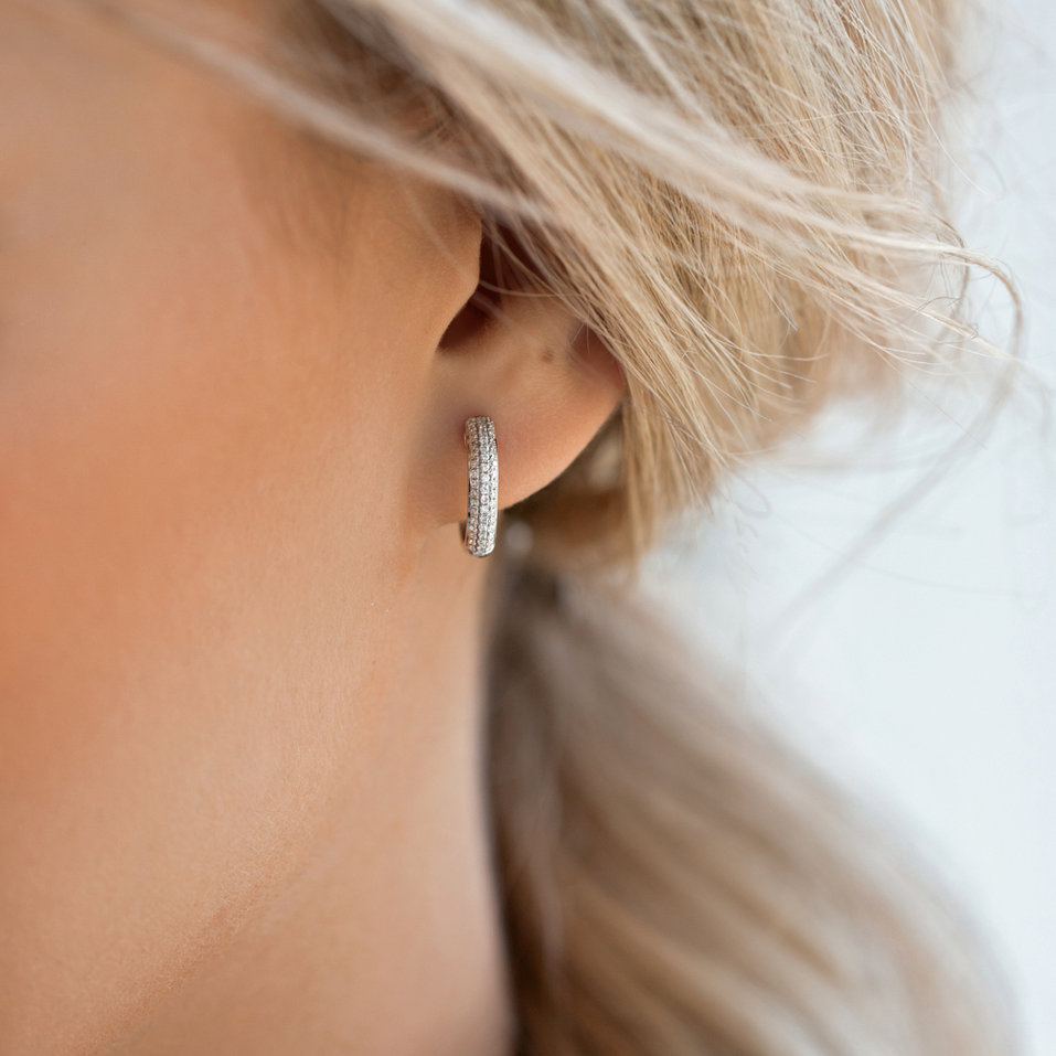 Náušnice s diamanty Shiny Melody