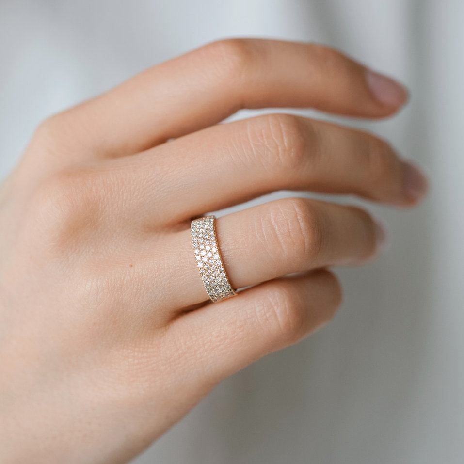 Prsten s diamanty Shiny Eternity