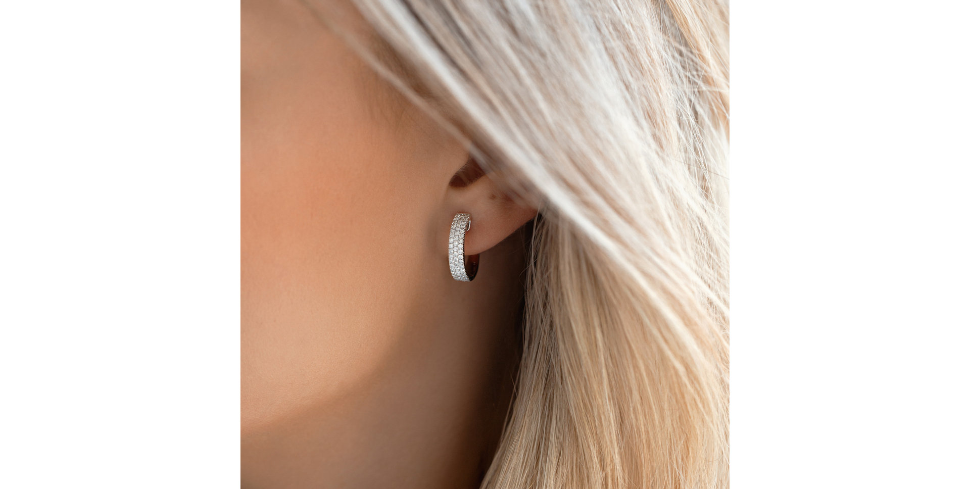 Náušnice s diamanty Shiny Waterfall