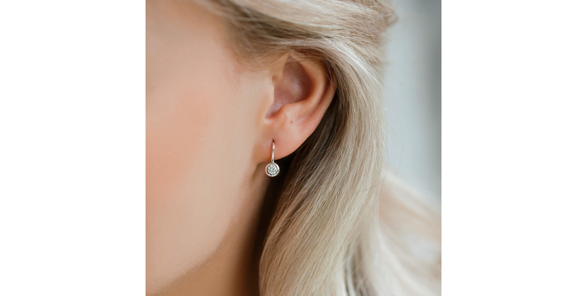 Náušnice s diamantem Sparkling Dots