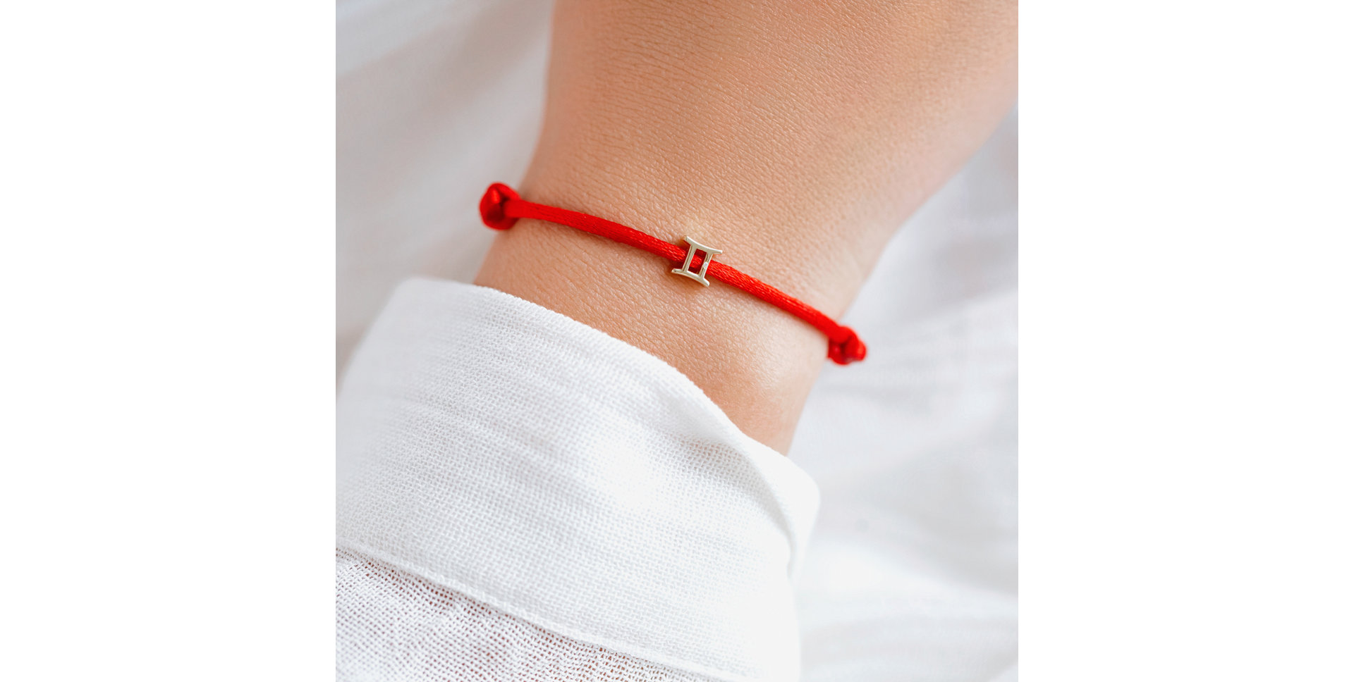 Diamantový náramek se šňůrkou Gemini